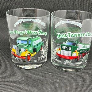 Pair of Hess Toy Truck Glasses